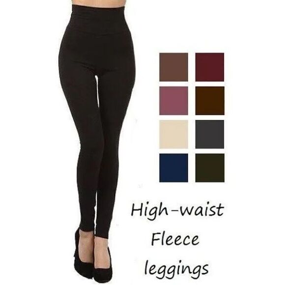 Anemone cozy FLEECE LINED LEGGINGS set of two pair size medium - Picture 2 of 10